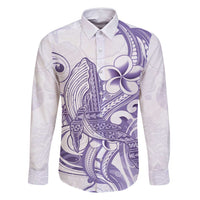 Purple Hawaii Family Matching Mermaid Dress and Hawaiian Shirt Humpback Whale Tattoo Polynesian Tribal Ocean Vibes