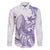 Purple Hawaii Family Matching Tank Maxi Dress and Hawaiian Shirt Humpback Whale Tattoo Polynesian Tribal Ocean Vibes
