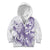 Purple Hawaii Kid Hoodie Humpback Whale Tattoo Polynesian Tribal Ocean Vibes