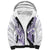 Purple Hawaii Sherpa Hoodie Humpback Whale Tattoo Polynesian Tribal Ocean Vibes