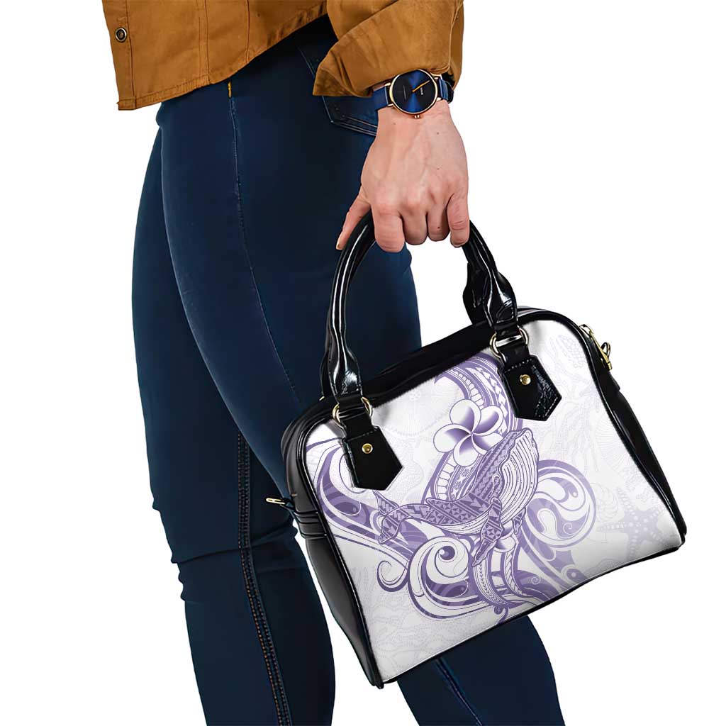 Purple Hawaii Shoulder Handbag Humpback Whale Tattoo Polynesian Tribal Ocean Vibes