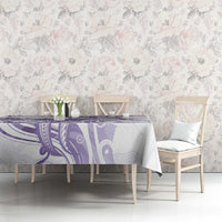 Purple Hawaii Tablecloth Humpback Whale Tattoo Polynesian Tribal Ocean Vibes