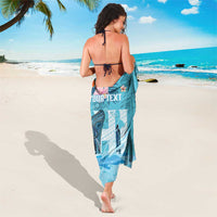 Personalised Hawaii Sarong Humpback Whale Tattoo With Tropical Flowers