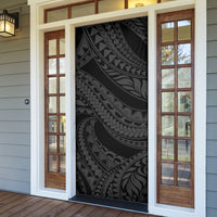 Tiki Drum Hawaii Door Cover Hawaiian Kakau Tattoo Style