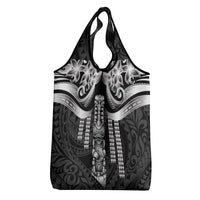 Tiki Drum Hawaii Grocery Bag Hawaiian Kakau Tattoo Style