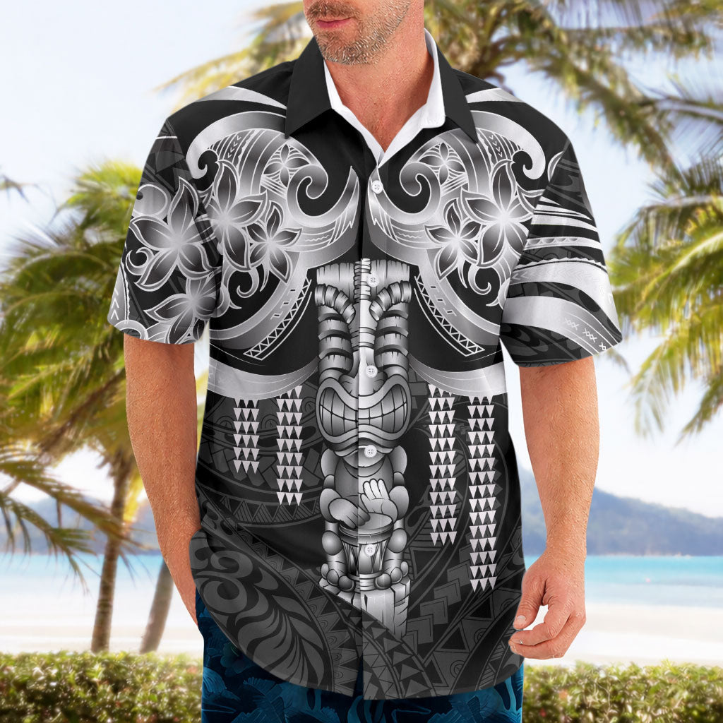 Tiki Drum Hawaii Hawaiian Shirt Hawaiian Kakau Tattoo Style