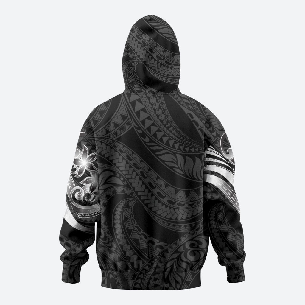 Tiki Drum Hawaii Hoodie Hawaiian Kakau Tattoo Style