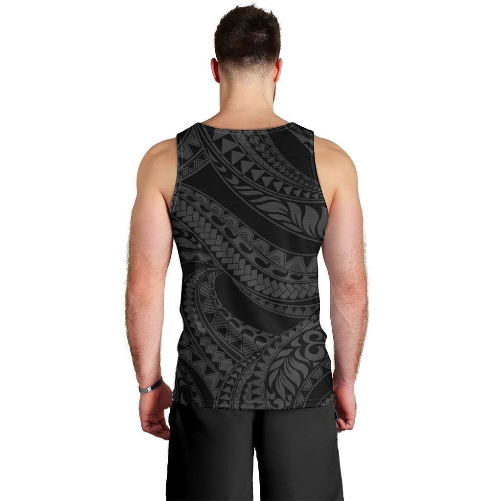 Tiki Drum Hawaii Men Tank Top Hawaiian Kakau Tattoo Style