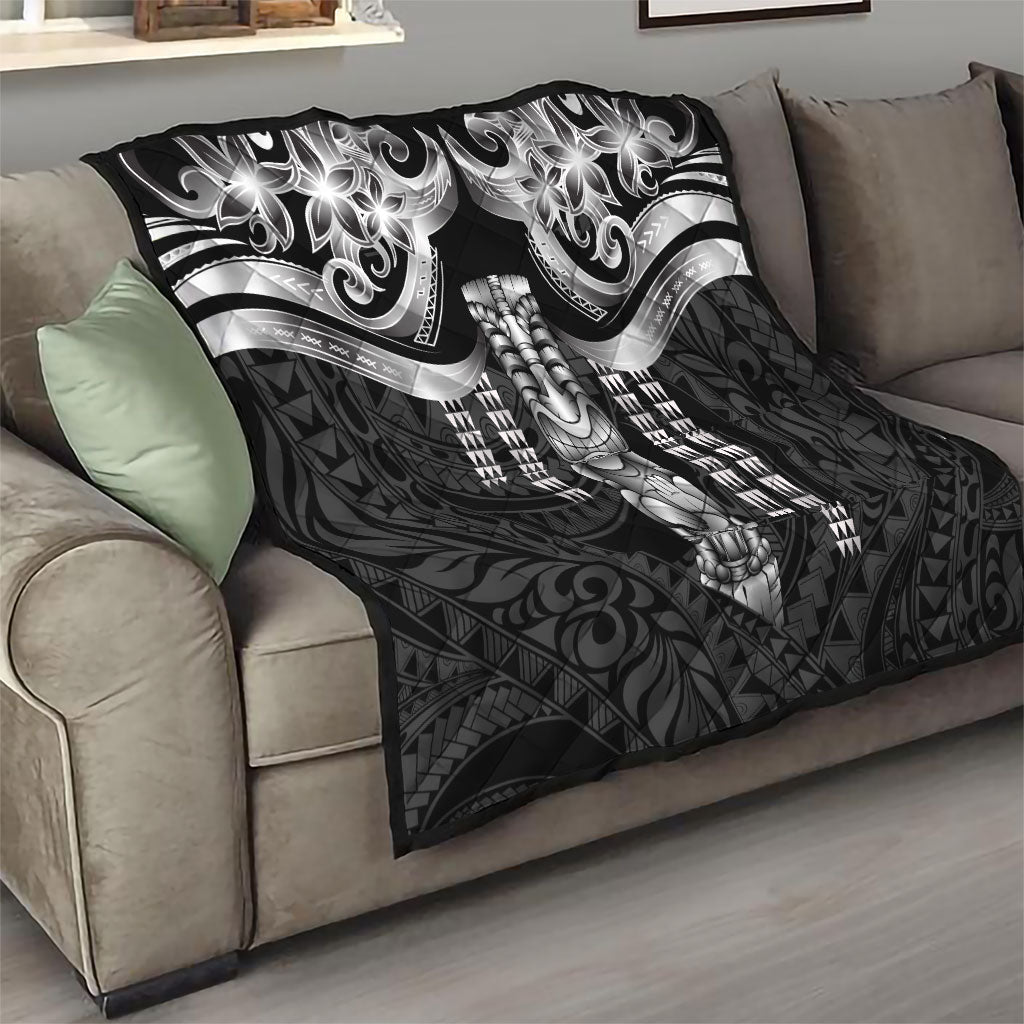 Tiki Drum Hawaii Quilt Hawaiian Kakau Tattoo Style
