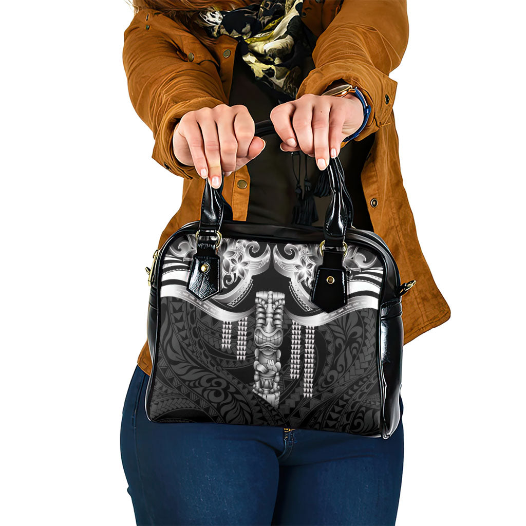 Tiki Drum Hawaii Shoulder Handbag Hawaiian Kakau Tattoo Style