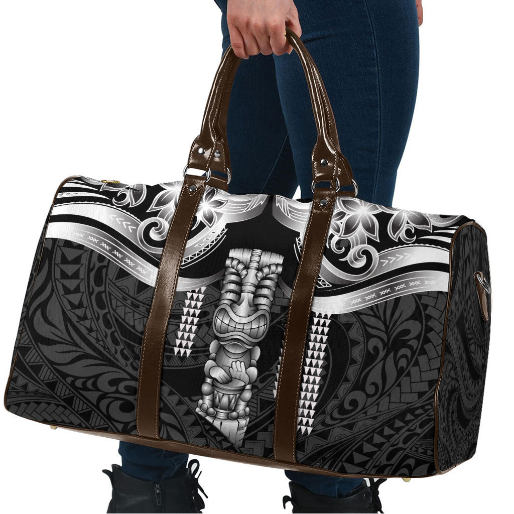 Tiki Drum Hawaii Travel Bag Hawaiian Kakau Tattoo Style