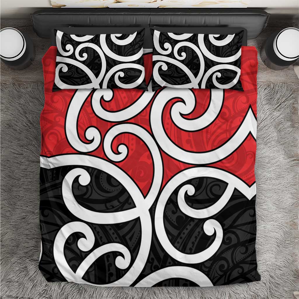 New Zealand Bedding Set Maori Koru Tino Rangatiratanga Color - Polynesian Pride