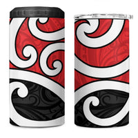 New Zealand 4 in 1 Can Cooler Tumbler Maori Koru Tino Rangatiratanga Color - Polynesian Pride