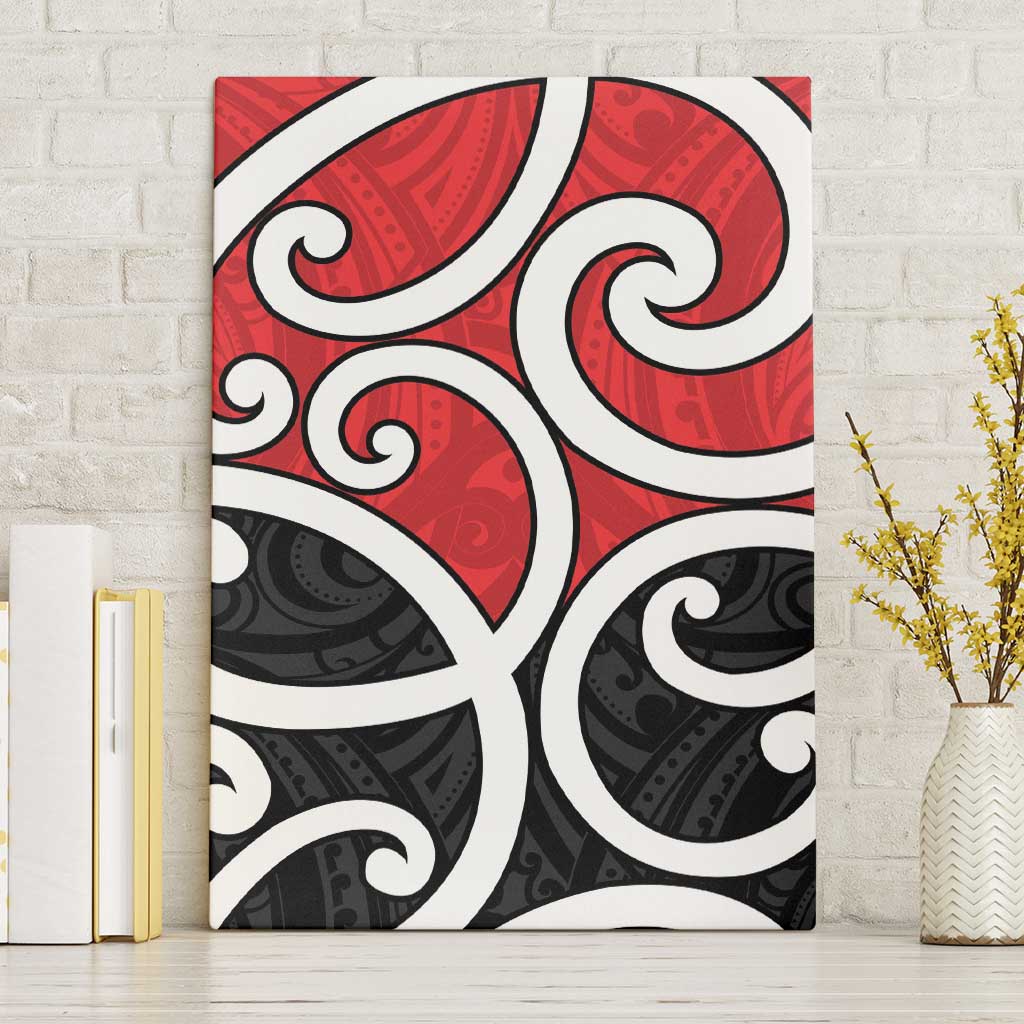 New Zealand Canvas Wall Art Maori Koru Tino Rangatiratanga Color - Polynesian Pride