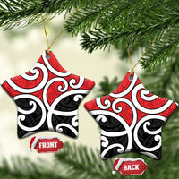 New Zealand Ceramic Ornament Maori Koru Tino Rangatiratanga Color - Polynesian Pride