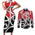 New Zealand Couples Matching Short Sleeve Bodycon Dress and Long Sleeve Button Shirt Maori Koru Tino Rangatiratanga Color - Polynesian Pride