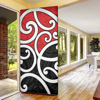 New Zealand Door Cover Maori Koru Tino Rangatiratanga Color - Polynesian Pride
