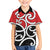 New Zealand Family Matching Off The Shoulder Long Sleeve Dress and Hawaiian Shirt Maori Koru Tino Rangatiratanga Color - Polynesian Pride