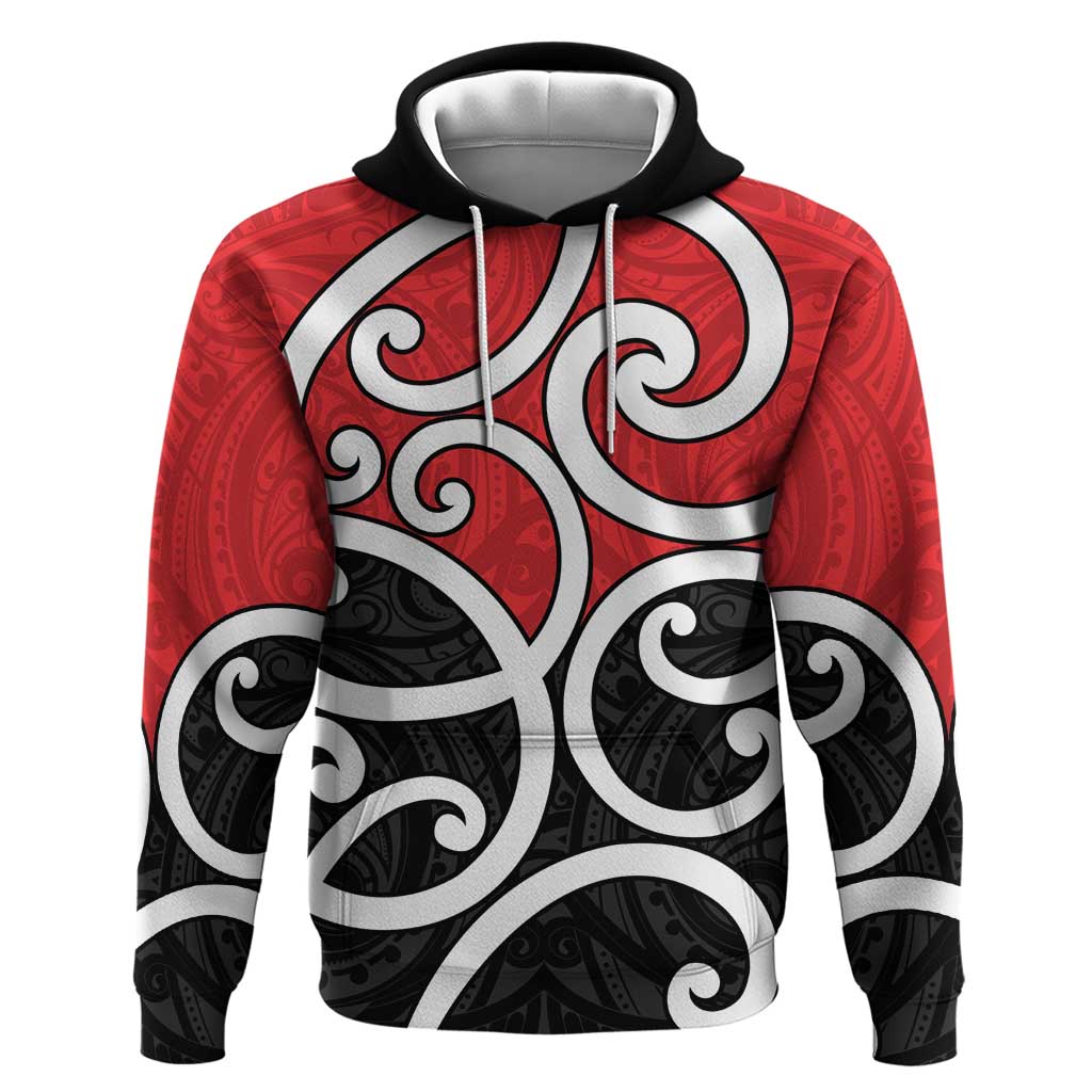 New Zealand Hoodie Maori Koru Tino Rangatiratanga Color - Polynesian Pride