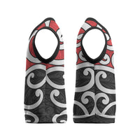 New Zealand Christmas Knitted V-Neck Vest Maori Koru Tino Rangatiratanga Color - Polynesian Pride