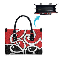 New Zealand Leather Bag Maori Koru Tino Rangatiratanga Color - Polynesian Pride