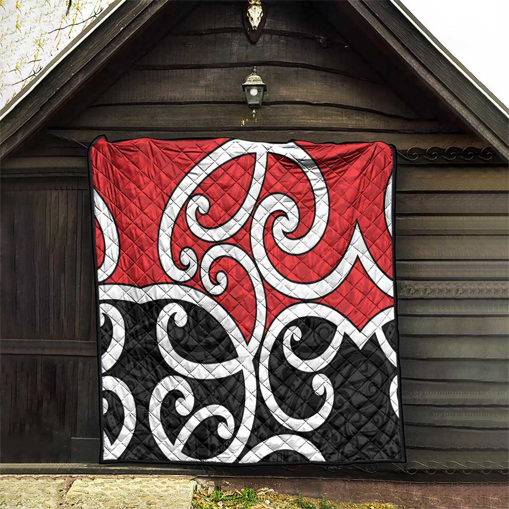 New Zealand Quilt Maori Koru Tino Rangatiratanga Color - Polynesian Pride