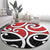 New Zealand Round Carpet Maori Koru Tino Rangatiratanga Color - Polynesian Pride