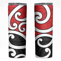 New Zealand Skinny Tumbler Maori Koru Tino Rangatiratanga Color - Polynesian Pride