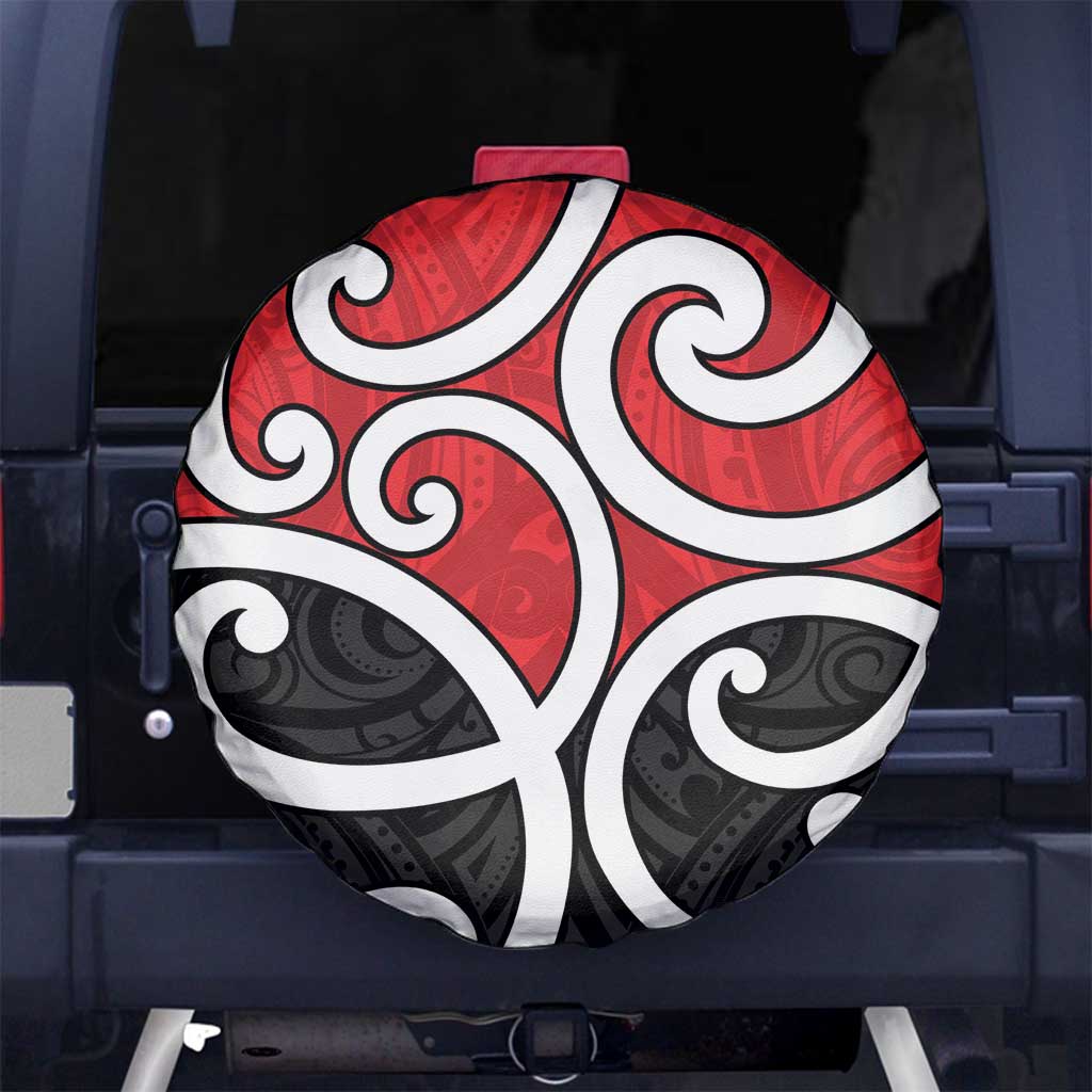 New Zealand Spare Tire Cover Maori Koru Tino Rangatiratanga Color - Polynesian Pride