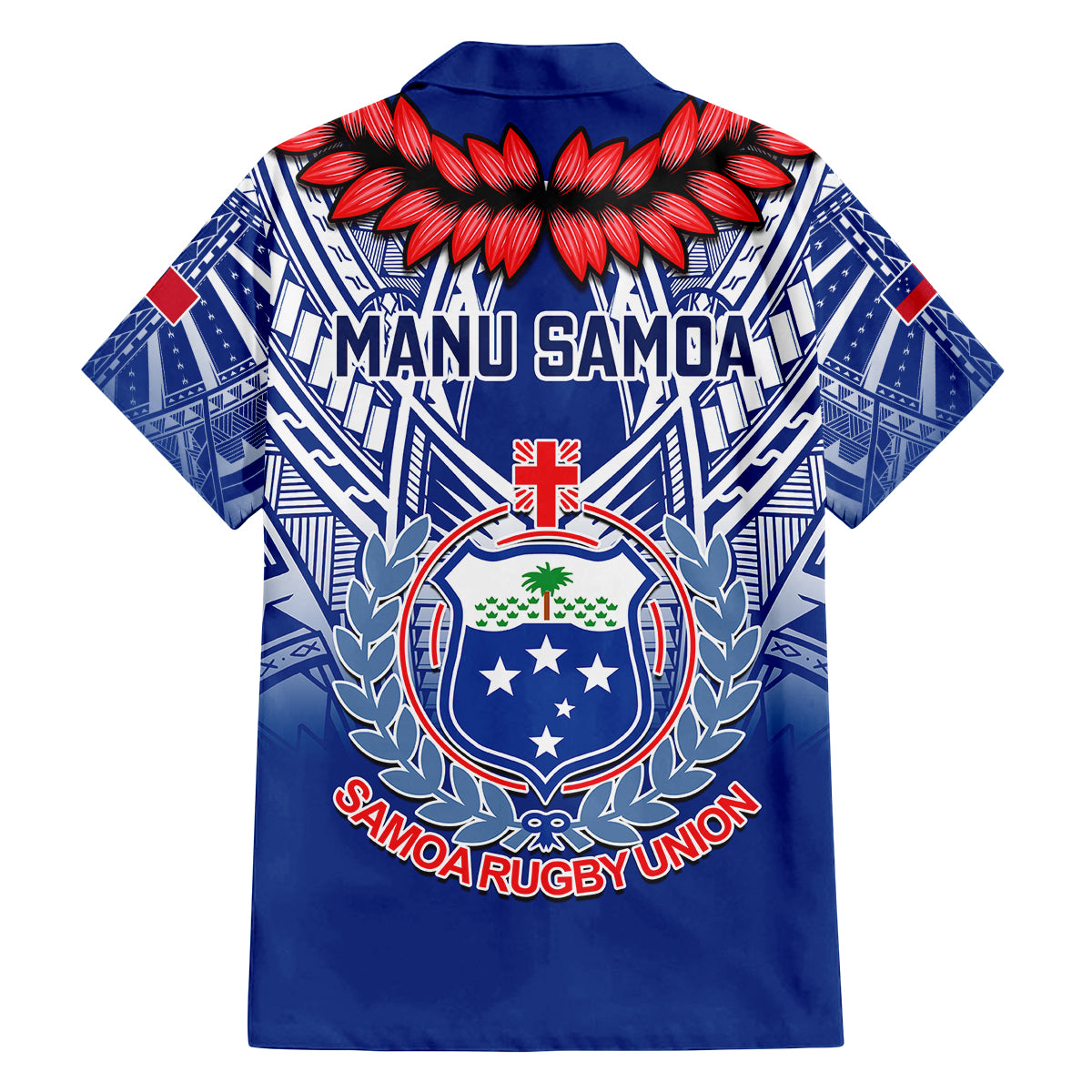 samoa-rugby-family-matching-off-shoulder-short-dress-and-hawaiian-shirt-2023-go-manu-samoa-with-ula-fala-style