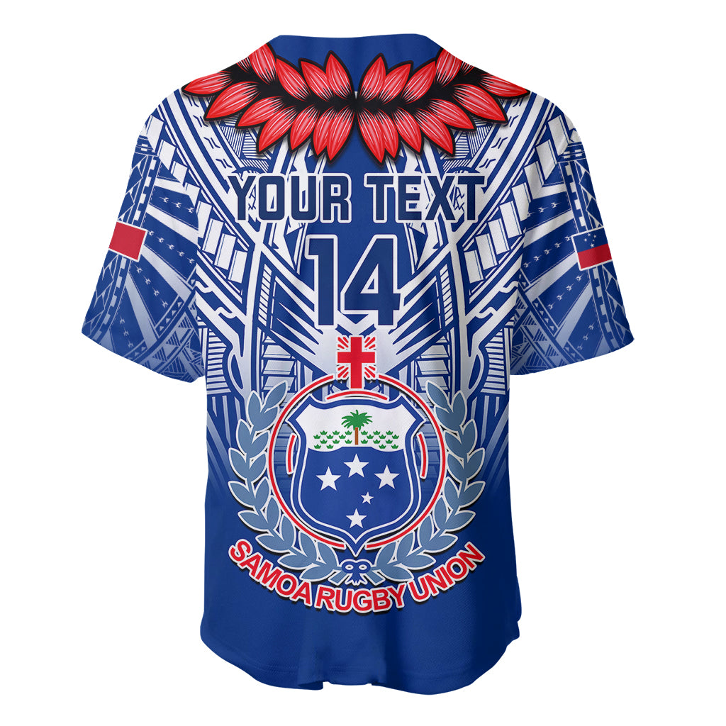 Custom Samoa Rugby Baseball Jersey 2023 Go Manu Samoa With Ula Fala Style LT14 - Polynesian Pride