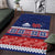 Personalised FAST Samoa Siapo Area Rug Teuila Flowers Samoan Pattern - Polynesian Pride
