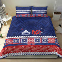 Personalised FAST Samoa Siapo Bedding Set Teuila Flowers Samoan Pattern - Polynesian Pride