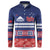 Personalised FAST Samoa Siapo Button Sweatshirt Teuila Flowers Samoan Pattern - Polynesian Pride