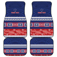 Personalised FAST Samoa Siapo Car Mats Teuila Flowers Samoan Pattern LT14 - Polynesian Pride