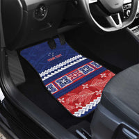Personalised FAST Samoa Siapo Car Mats Teuila Flowers Samoan Pattern LT14 - Polynesian Pride