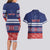 Personalised FAST Samoa Siapo Couples Matching Long Sleeve Bodycon Dress and Hawaiian Shirt Teuila Flowers Samoan Pattern - Polynesian Pride