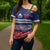 Personalised FAST Samoa Siapo Cross Shoulder Shirt Teuila Flowers Samoan Pattern - Polynesian Pride