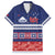 Personalised FAST Samoa Siapo Family Matching Off The Shoulder Long Sleeve Dress and Hawaiian Shirt Teuila Flowers Samoan Pattern - Polynesian Pride