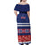 Personalised FAST Samoa Siapo Family Matching Off Shoulder Maxi Dress and Hawaiian Shirt Teuila Flowers Samoan Pattern - Polynesian Pride