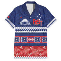 Personalised FAST Samoa Siapo Family Matching Puletasi and Hawaiian Shirt Teuila Flowers Samoan Pattern - Polynesian Pride
