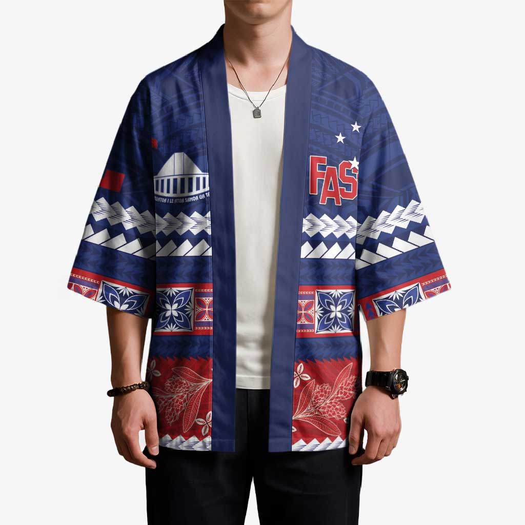 Personalised FAST Samoa Siapo Kimono Teuila Flowers Samoan Pattern - Polynesian Pride
