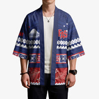 Personalised FAST Samoa Siapo Kimono Teuila Flowers Samoan Pattern - Polynesian Pride