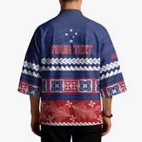 Personalised FAST Samoa Siapo Kimono Teuila Flowers Samoan Pattern - Polynesian Pride