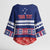 Personalised FAST Samoa Siapo Kimono Sleeve Blouse Teuila Flowers Samoan Pattern - Polynesian Pride