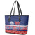 Personalised FAST Samoa Siapo Leather Tote Bag Teuila Flowers Samoan Pattern - Polynesian Pride