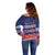 Personalised FAST Samoa Siapo Off Shoulder Sweater Teuila Flowers Samoan Pattern - Polynesian Pride