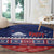 Personalised FAST Samoa Siapo Round Carpet Teuila Flowers Samoan Pattern - Polynesian Pride