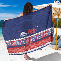 Personalised FAST Samoa Siapo Sarong Teuila Flowers Samoan Pattern - Polynesian Pride