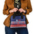 Personalised FAST Samoa Siapo Shoulder Handbag Teuila Flowers Samoan Pattern - Polynesian Pride